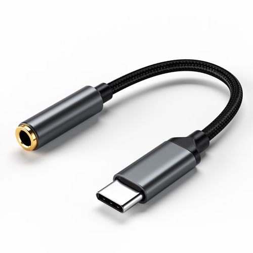 ADAPTADOR TYPE-C A 3.5MM AUX MALLA ST101